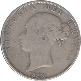 1883 HALF CROWN ( FAIR ) - HALFCROWN - Cambridgeshire Coins