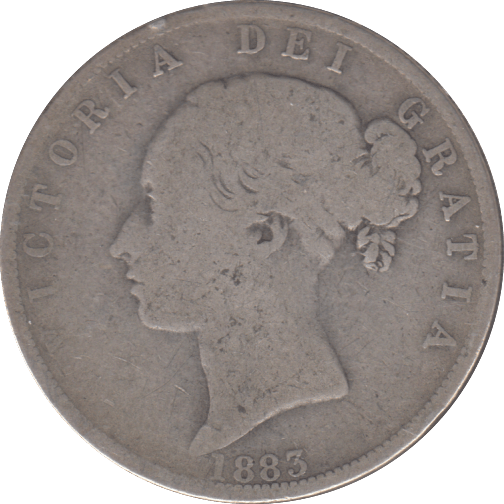 1883 HALF CROWN ( FINE ) - HALFCROWN - Cambridgeshire Coins