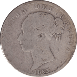 1883 HALF CROWN ( NF ) - HALF FARTHING - Cambridgeshire Coins