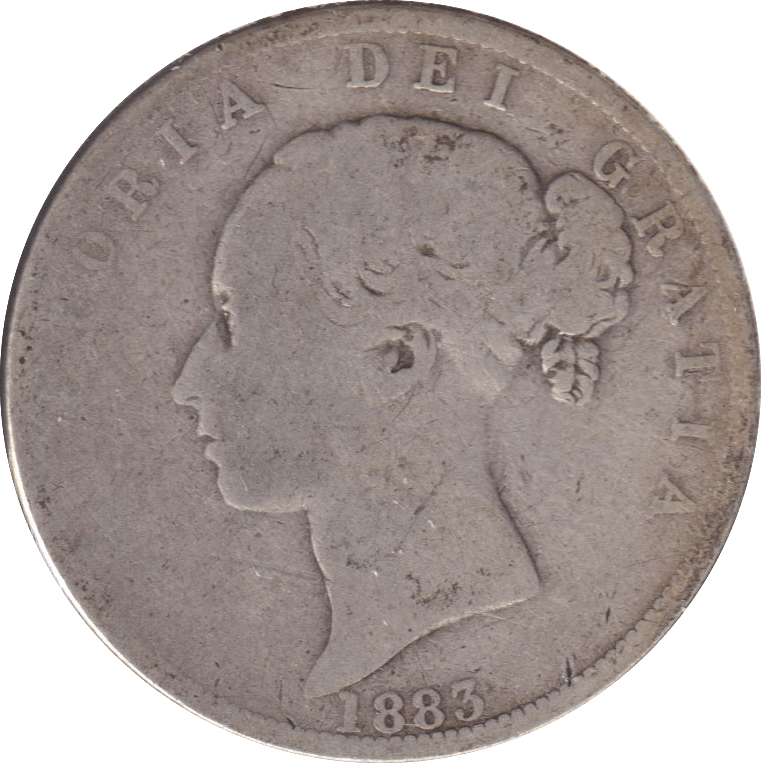 1883 HALF CROWN ( NF ) - HALF FARTHING - Cambridgeshire Coins
