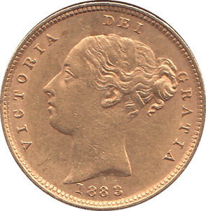 1883 HALF SOVEREIGN ( EF ) - HALF SOVEREIGN - Cambridgeshire Coins