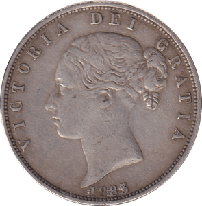 1883 HALFCROWN ( EF ) - HALFCROWN - Cambridgeshire Coins