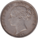 1883 HALFCROWN ( EF ) - HALFCROWN - Cambridgeshire Coins