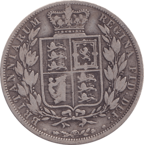 1883 HALFCROWN ( F ) - Halfcrown - Cambridgeshire Coins