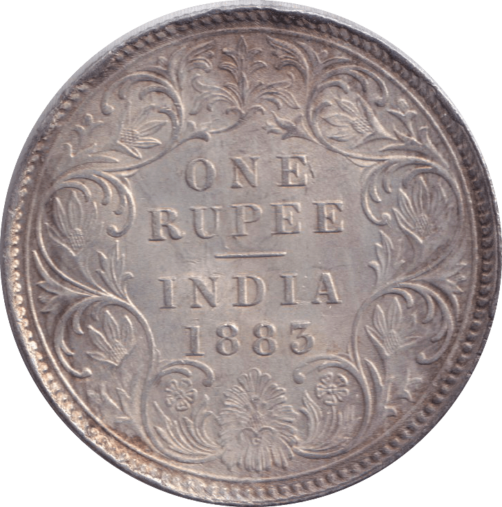 1883 INDIA ONE RUPEE - WORLD COINS - Cambridgeshire Coins