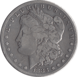 1883 MORGAN SILVER DOLLAR SAN FRANCISCO MINT - SILVER WORLD COINS - Cambridgeshire Coins