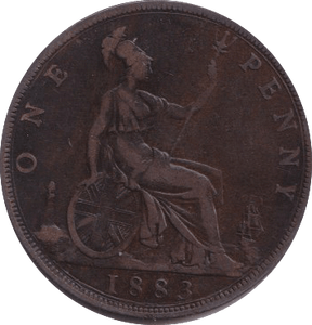 1883 PENNY ( FINE ) - PENNY - Cambridgeshire Coins