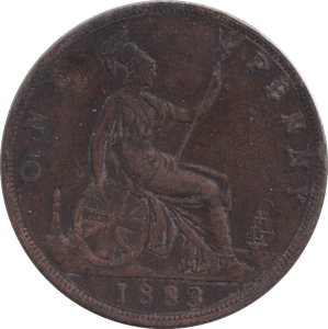 1883 PENNY ( FINE ) - WORLD COINS - Cambridgeshire Coins