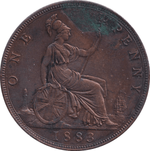 1883 PENNY ( GVF ) - PENNY - Cambridgeshire Coins