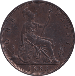 1883 PENNY ( UNC ) - PENNY - Cambridgeshire Coins