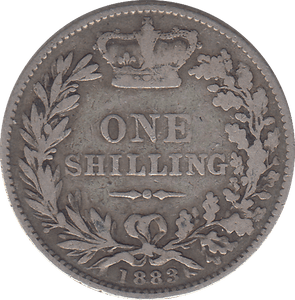 1883 SHILLING ( F ) - SHILLING - Cambridgeshire Coins