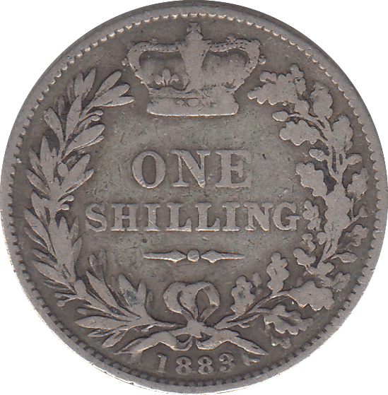 1883 SHILLING ( F ) - SHILLING - Cambridgeshire Coins
