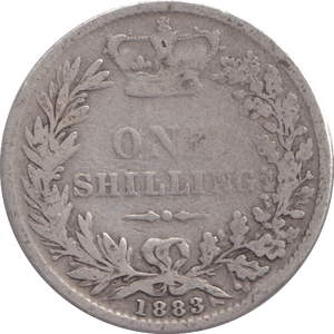 1883 SHILLING ( FAIR ) - SHILLING - Cambridgeshire Coins
