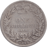 1883 SHILLING ( FAIR ) - SHILLING - Cambridgeshire Coins