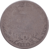 1883 SHILLING ( FAIR ) - SHILLING - Cambridgeshire Coins