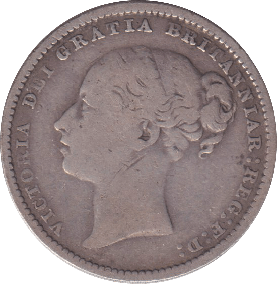 1883 SHILLING ( FINE ) 3 - SHILLING - Cambridgeshire Coins
