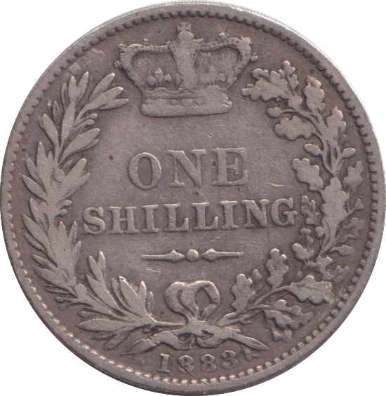 1883 SHILLING ( FINE ) 3 - SHILLING - Cambridgeshire Coins