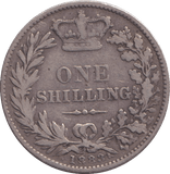 1883 SHILLING ( FINE ) 3 - SHILLING - Cambridgeshire Coins