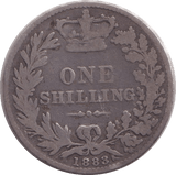 1883 SHILLING ( FINE ) - SHILLING - Cambridgeshire Coins