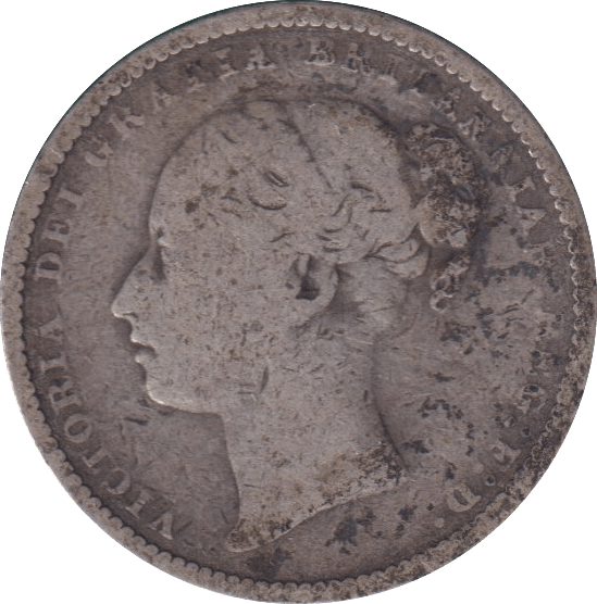 1883 SHILLING ( FINE ) - SHILLING - Cambridgeshire Coins