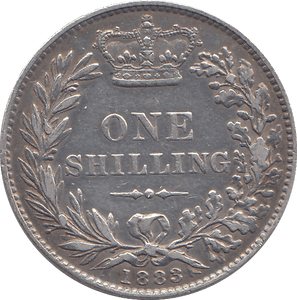 1883 SHILLING ( GVF ) - SHILLING - Cambridgeshire Coins