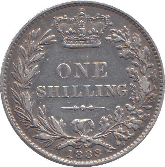 1883 SHILLING ( GVF ) - SHILLING - Cambridgeshire Coins