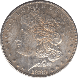 1883 SILVER MORGAN DOLLAR USA PHILADELPHIA MINT - SILVER WORLD COINS - Cambridgeshire Coins
