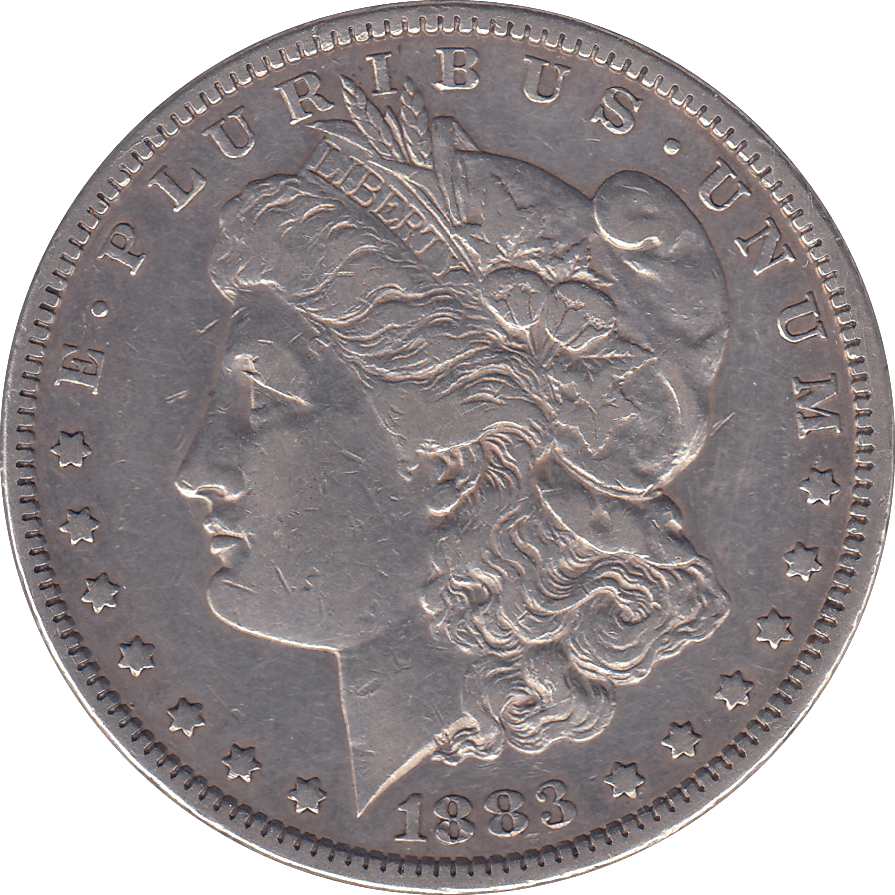 1883 SILVER MORGAN DOLLAR USA PHILADELPHIA MINT - SILVER WORLD COINS - Cambridgeshire Coins