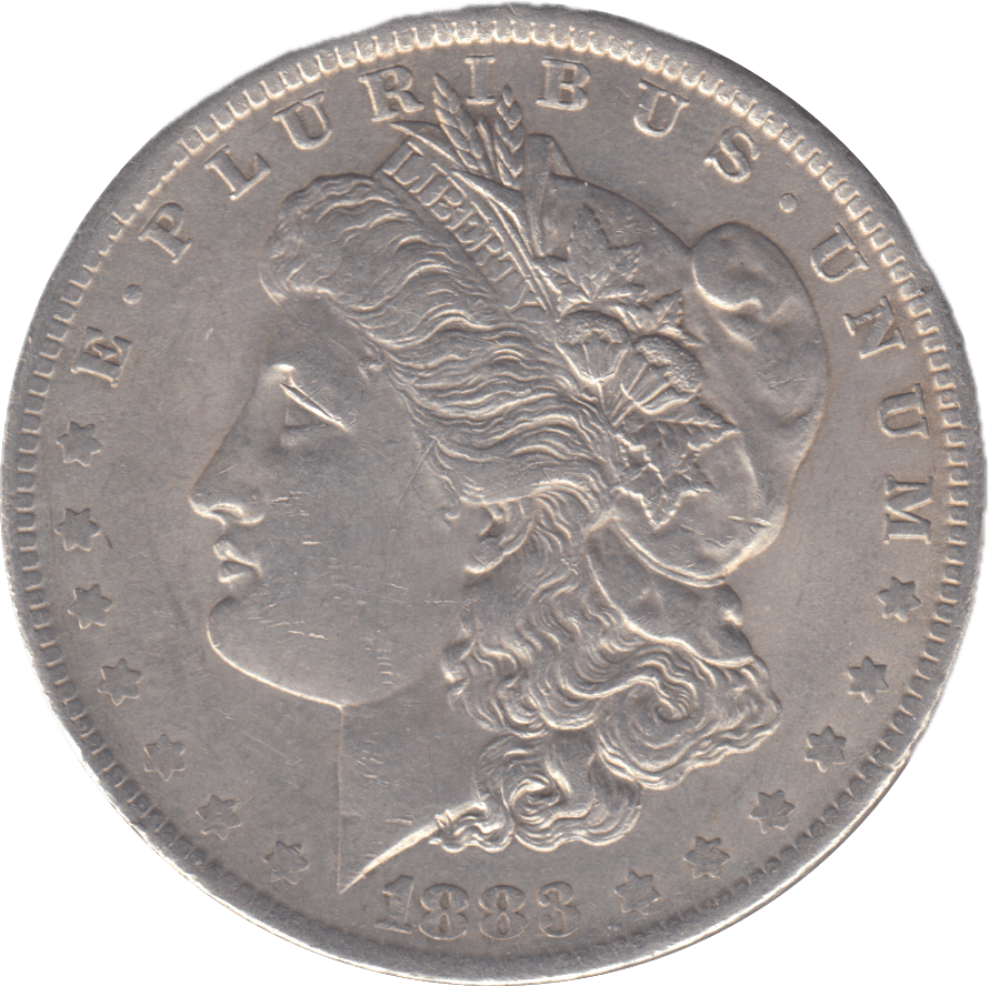 1883 SILVER ONE MORGAN DOLLAR USA - SILVER WORLD COINS - Cambridgeshire Coins
