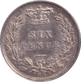 1883 SIXPENCE ( AUNC ) - SIXPENCE - Cambridgeshire Coins