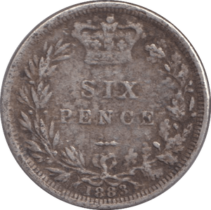 1883 SIXPENCE ( FINE ) - SIXPENCE - Cambridgeshire Coins