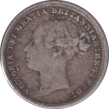 1883 SIXPENCE ( FINE ) - SIXPENCE - Cambridgeshire Coins