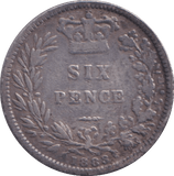 1883 SIXPENCE ( FINE ) - SIXPENCE - Cambridgeshire Coins