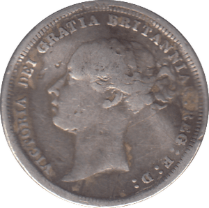 1883 SIXPENCE ( NF ) - SIXPENCE - Cambridgeshire Coins