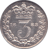 1883 THREEPENCE ( AUNC ) - THREEPENCE - Cambridgeshire Coins