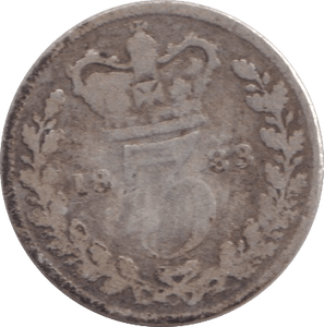 1883 THREEPENCE ( FAIR ) - WORLD COINS - Cambridgeshire Coins