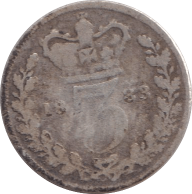 1883 THREEPENCE ( FAIR ) - WORLD COINS - Cambridgeshire Coins