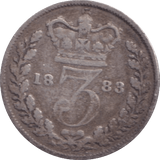 1883 THREEPENCE ( FINE ) - Threepence - Cambridgeshire Coins