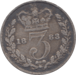 1883 THREEPENCE ( GF ) - THREEPENCE - Cambridgeshire Coins