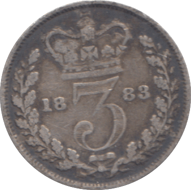 1883 THREEPENCE ( GF ) - THREEPENCE - Cambridgeshire Coins