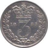 1883 THREEPENCE ( GVF ) - THREEPENCE - Cambridgeshire Coins