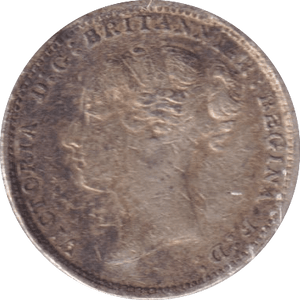 1883 THREEPENCE ( GVF ) - Threepence - Cambridgeshire Coins