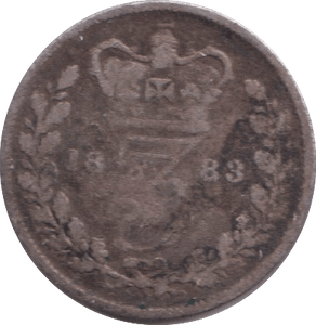 1883 THREEPENCE ( NF ) - THREEPENCE - Cambridgeshire Coins