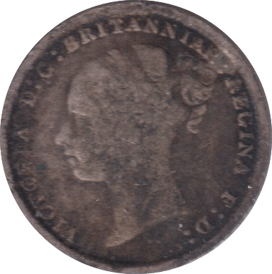 1883 THREEPENCE ( NF ) - THREEPENCE - Cambridgeshire Coins