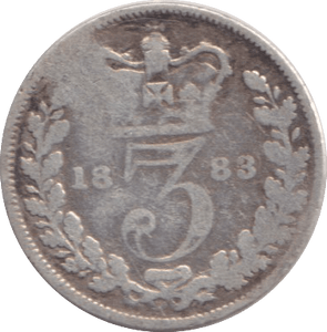 1883 THREEPENCE ( NF ) - WORLD COINS - Cambridgeshire Coins