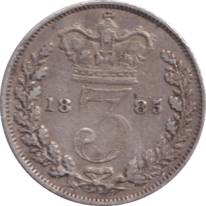 1883 THREEPENCE ( VF ) - Threepence - Cambridgeshire Coins