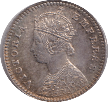 1883 TWO ANNAS INDIA - WORLD COINS - Cambridgeshire Coins