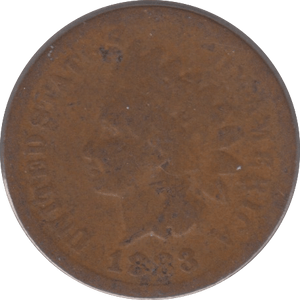 1883 USA ONE CENT - WORLD COINS - Cambridgeshire Coins