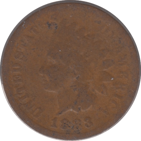 1883 USA ONE CENT - WORLD COINS - Cambridgeshire Coins
