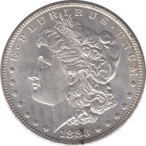 1883 USA SILVER MORGAN DOLLAR PHILADELPHIA MINT - SILVER WORLD COINS - Cambridgeshire Coins